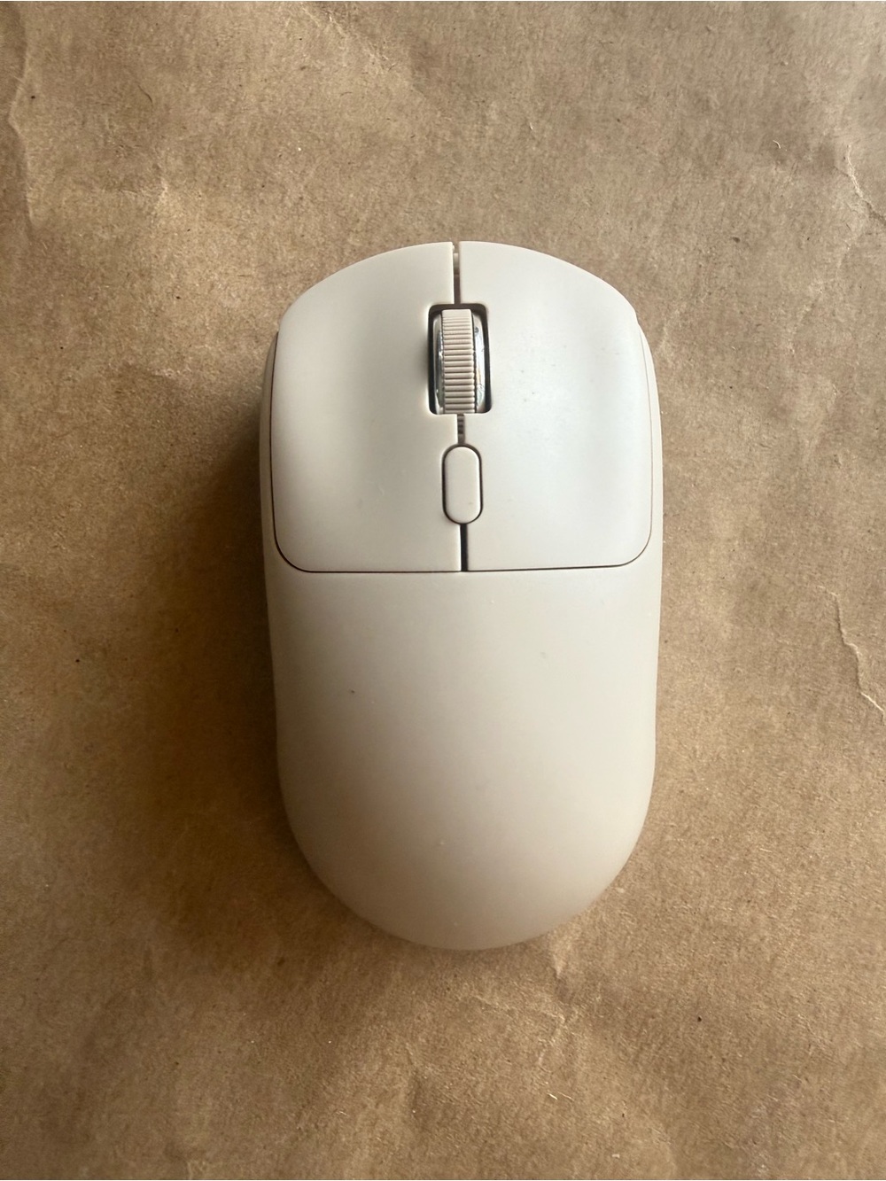 Wireless Tan Computer Mouse